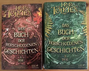 JRR Tolkien DAS BUCH DER VERSCHOLLENEN GESCHICHTEN, Band 1 + 2, German BOOKS ! - Picture 1 of 3