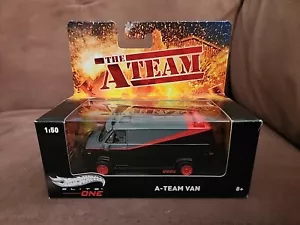 The A-Team Van Hot Wheels Elite One GMC Vandura Black Gray Red 1:50 New in Box - Picture 1 of 6