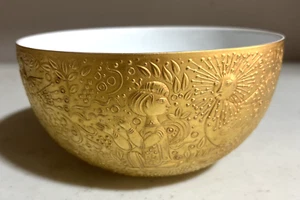 Rosenthal Magic Flute Gold Vegetable Serving Bowl Bjorn Wiinblad Sarastro - Picture 1 of 7
