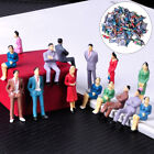 100x Mix Painted Model Figure Building Street Layout Passenger People 1:50 set