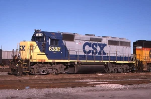 Original Slide: CSXT GP40-2 6388 - ex Western Railway of Alabama - Picture 1 of 1