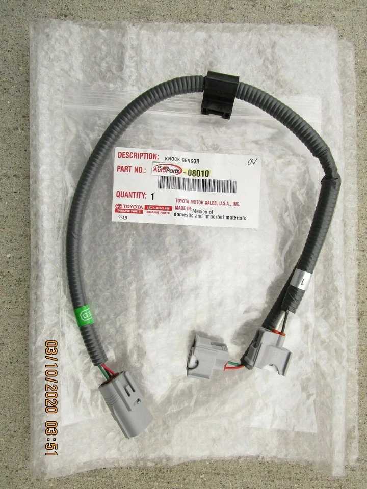 ПОДХОДИТ: 04 - 08 TOYOTA SOLARA 3.3L V6 ДАТЧИК ДЕТОНАЦИИ ЖГУТ ПРОВОДОВ OEM СОВЕРШЕННО НОВЫЙ - Изображение 1 из 1
