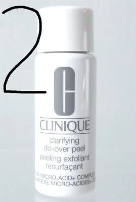 2 CLINIQUE CLARIFYING " DO-OVER PEEL ".17 OZ EXFOLIANT OILY COMBO SKIN TRAVEL SZ - Image 1 of 3