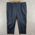 Roundtree And Yorke Mens Pants Size 52 X 30 Blue Chino Big High Rise