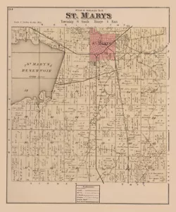 1880 Karte von St. Marys Township Auglaize County Ohio - Bild 1 von 3