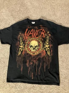 Slayer Shirt doppelseitig XL schwarz Y2k 2000er selten Vintage Heavyweight - Bild 1 von 6