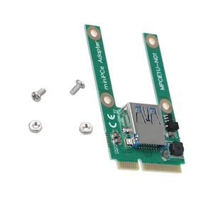 Mini PCI-e to USB2.0 Adapter Card PCIe Extended USB Interface for Laptop - Picture 1 of 11