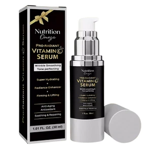 Nutrtion omega Vitamin C Serum Anti-Aging | Hyaluronic Acid, Retinol, Dark Spots - Picture 1 of 1
