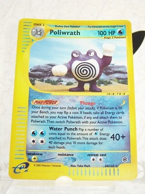 Pokemon Karte Poliwrath Quappo 60/165 Expedition Base Set Holo Reverse 2002 - Bild 1 von 4
