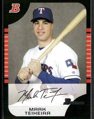 2005 Bowman Chrome #43 Mark Teixeira Refractors Texas Rangers MINT - Image 1 of 2