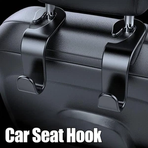 2pcs Car Seat Hook Rear Hanging Bag Holder Storage Bag Wallet Cloth Storage Hook - Foto 1 di 16