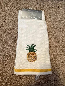 Nuevo con etiquetas Coronet Home | Juego de 2 toallas de mano de cocina 100 % algodón piña - Imagen 1 de 5