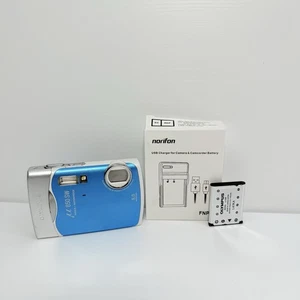 Olympus Digital Camera Mju 850 SW 8.0MP Rare Blue Tested Working New Charger - Picture 1 of 14