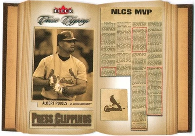 2005 Fleer Classic Clippings Press Clippings #3 PC Albert Pujols Cardinals - Image 1 of 2