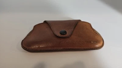 Estuche para gafas de cuero pequeño vintage Foto 1 de 3