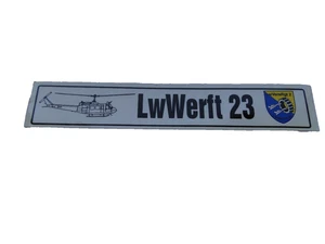 Aufkleber  Bundeswehr  LwWerft 23   ca 19x3  cm - Picture 1 of 1
