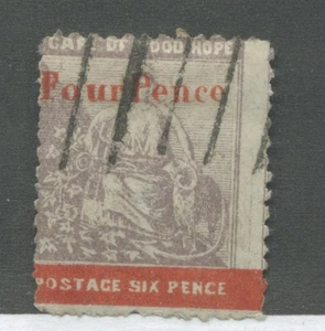 Cape of Good Hope 4d on 6d Forgery - Picture 1 of 1