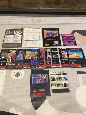 Actraiser 2 Super Nintendo SNES Manual & Poster ONLY + more SNES Manuals Bundle - Image 1 of 4