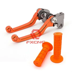 CNC Brake Clutch Pivot Lever&Grips For  250/350XCF-W 400/500XC-W 450/530XCR-W - Foto 1 di 12