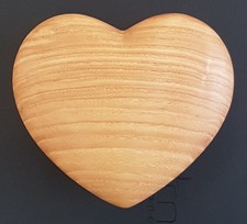 Solid Wooden Heart Keepsake Urn for Cremated Ashes
