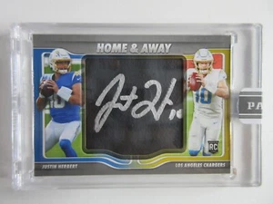2020 Panini Instant Home Away NFL Football Justin Herbert Rookie Auto SSP 9/10 - Picture 1 of 5