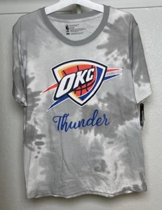 NBA Oklahoma City Thunder Women's Tie-Dye Short Sleeve T-Shirt Size M - Picture 1 of 6