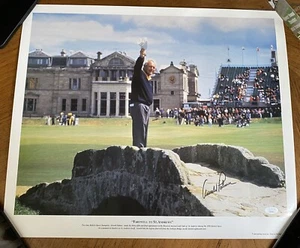 ARNOLD PALMER JSA SIGNIERT BRITISH OPEN ABSCHIED VON ST. ANDREWS FOTO PGA AUTO - Bild 1 von 9