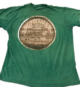 Harry Potter The Three Broomsticks Men’s T-shirt XL Green C9 - Picture 1 of 5