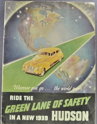 Catálogo Hudson 1939 6 8 Country Club convertible cupé sedán bonito original 39 Foto 1 de 4