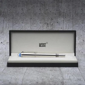 Montblanc Starwalker Metal Line con tappo blu n.118875 penna stilografica 2019 - Foto 1 di 7