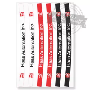 Haas F1 Team Helmet Visor Sticker Decal Strip Set High Quality Printed Vinyl New - Picture 1 of 2