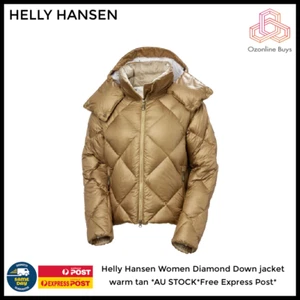 Helly Hansen Women Diamond Down jacket warm tan Small *AU STOCK*Free Express Pos - Picture 1 of 1