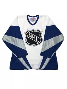 CCM NHL Crest/Shield 1998 All Star Game #7 World Team Jersey Men’s Size Large - Picture 1 of 10