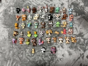 LOT OF 50 LPS LITTLEST PET SHOP ANIMALS HASBRO (GETTING AS SHOWN) - Picture 1 of 16