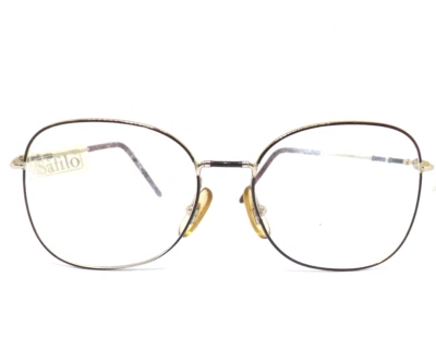 Metal Frame Eyeglasses Women Round MADE IN ITALY VINTAGE Safilo - Image 1 of 4