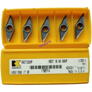 Kennametal VBGT160408HP KC5010 VBGT332HP inserti in carburo CNC originali 10 pezzi - Foto 1 di 1