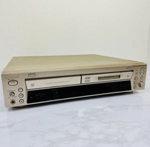 SONY MXD-D400 CD MD Deck Mini Disk Audio Player Music Gold JP Tested - Picture 1 of 9