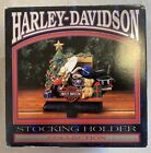 Harley Davidson Stocking Holder 1997 North Pole Motorcycle Club Collectable Vtg