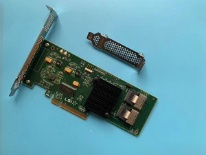 LSI SAS 9211-8i 8 ports 6 Gbit/s interne (IT-MODE) ZFS JBOD HBA / (IR-MODE) RAID - Photo 1/7