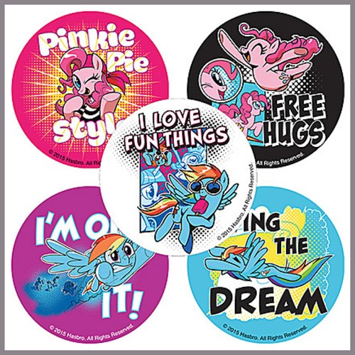 My Little Pony Stickers x 5 - Styling Pals - Pinkie Pie and Rainbow ...
