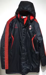 Vintage Adidas AC MILAN Sideline Winterjacke XL 2010 Coach Bench Champions League - Bild 1 von 17