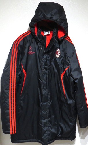 Giacca invernale vintage Adidas AC MILAN Sideline XL 2010 Coach Panchina Champions League