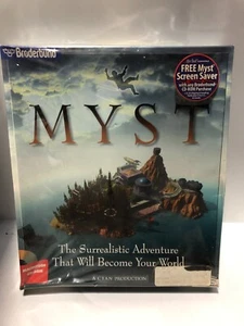 MYST Big Box PC CD ROM Video Game New Sealed for Macintosh by Broderbund - Picture 1 of 7