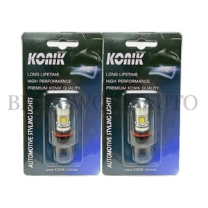 KONIK PSX26W LED Fog Light 6000K White Bulbs for Toyota Kluger GSU40R GSU45R - Picture 1 of 7
