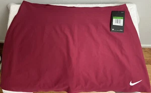 Nike Tennis Skirt Burgundy Dri-Fit Women’s Size XL 840170-610 New MSRP $60 - Picture 1 of 4