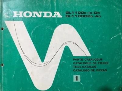 Catálogo Piezas de Repuesto - Honda GL1100D GL1100D2 1982 Cod.13MB9D41 - Imagen 1 de 2
