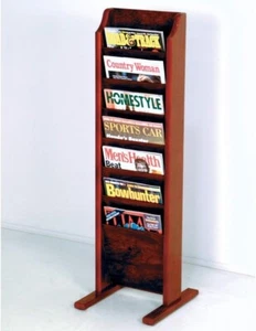 Wooden Mallet Cascade Free Standing 7 Pocket Magazine Rack - Picture 1 of 1