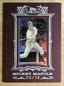 Mickey Mantle 2007 Topps Sterling Framed Borgoña #4 - Imagen 1 de 2
