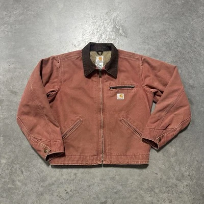 Chaqueta De Colección Carhartt Detroit Mujer’s W J097 VRS Rosa Roja Talla Pequeña Regular Foto 1 de 4