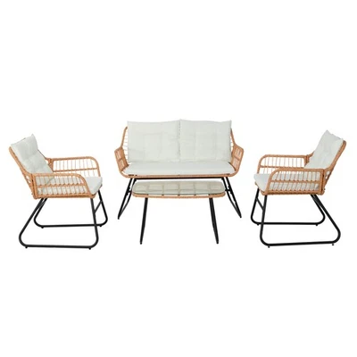 B-Ware SVITA CAPRI Balkonmöbel-Set Polyrattan Sitzgruppe Outdoor Gartenlounge - Bild 1 von 4